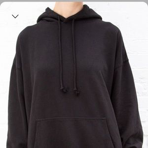 oversized black brandy hoodie